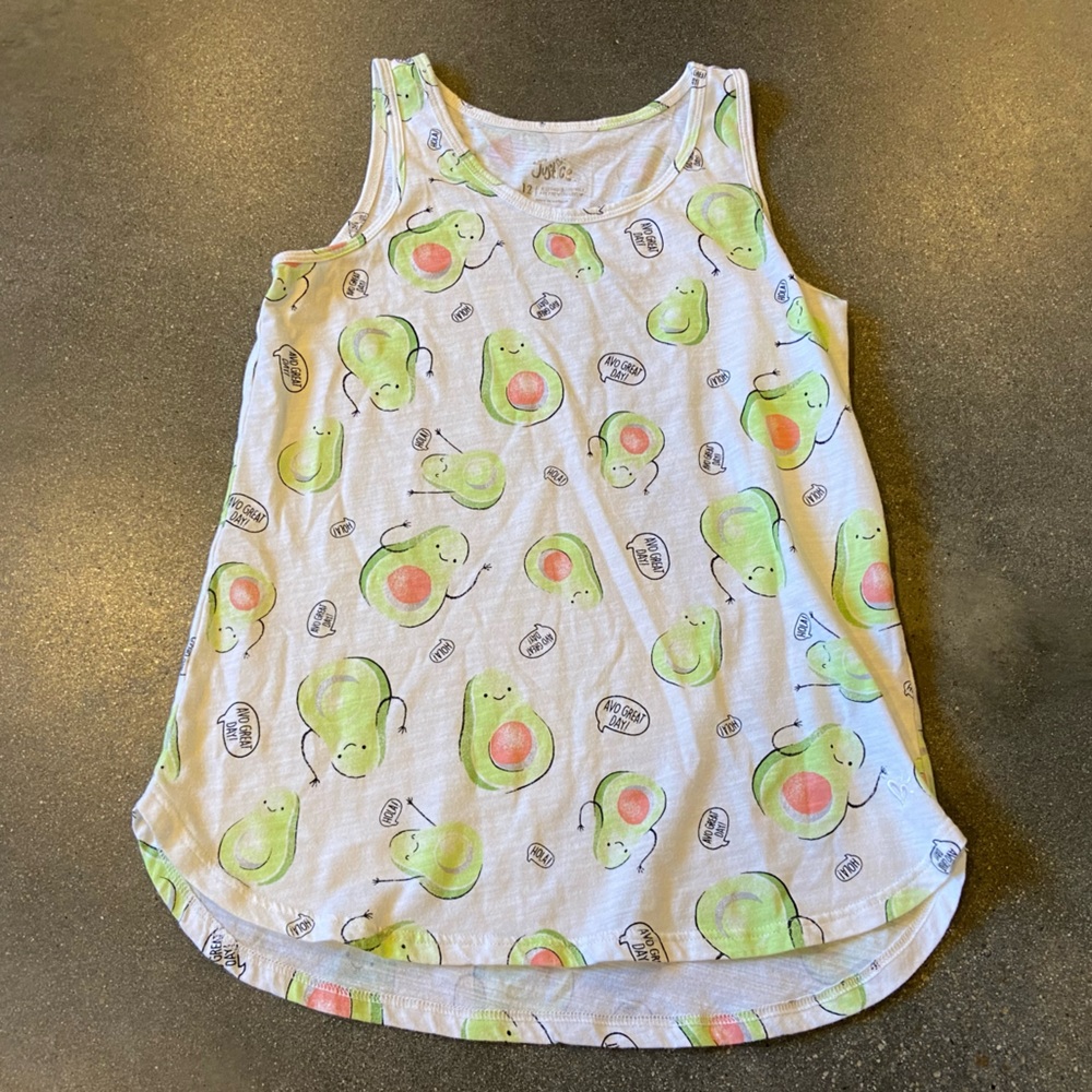 Girls avocado tank